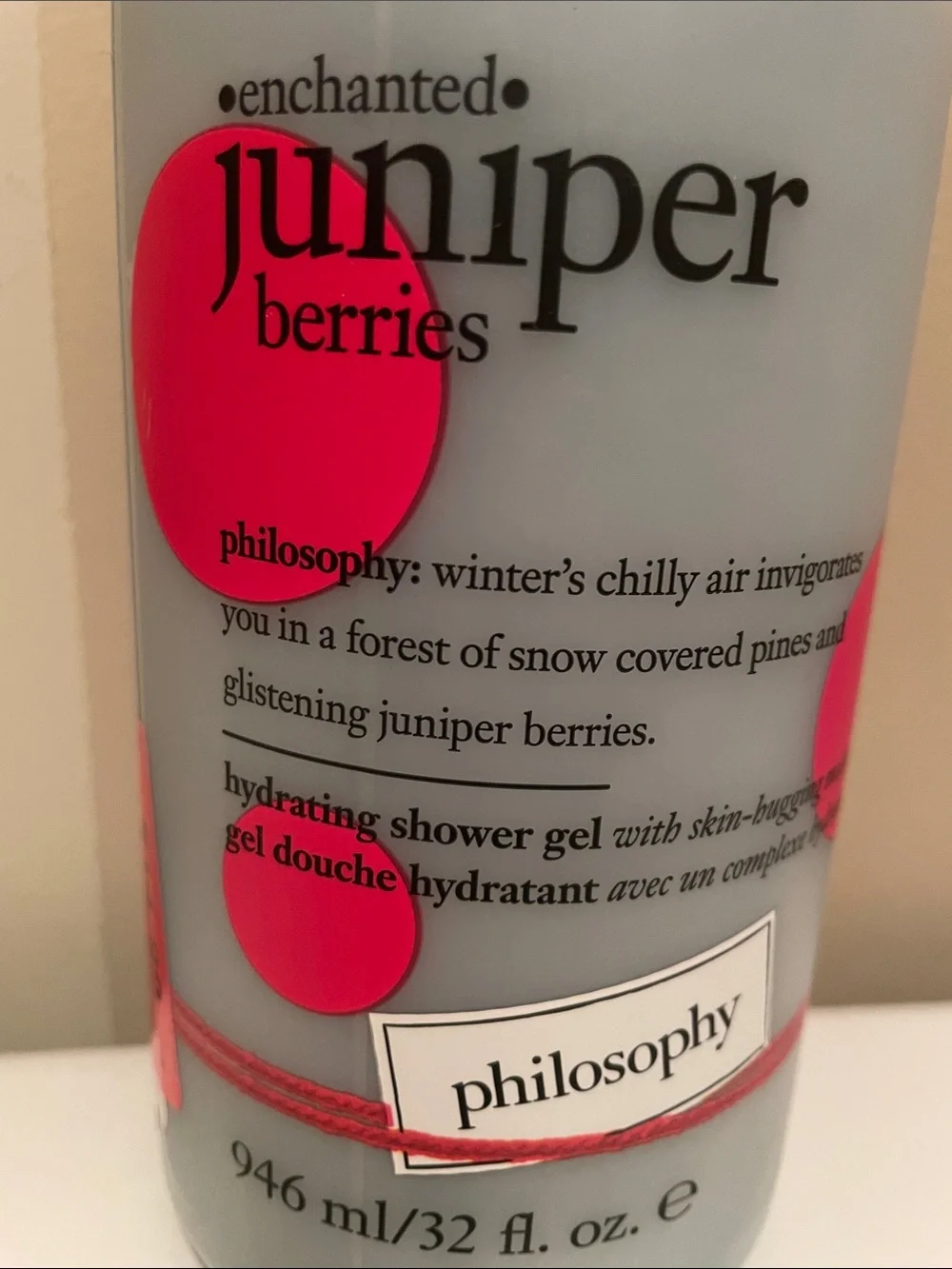 NWT Philosophy Enchanted Juniper Berries 32 oz Hydrating Shower Gel